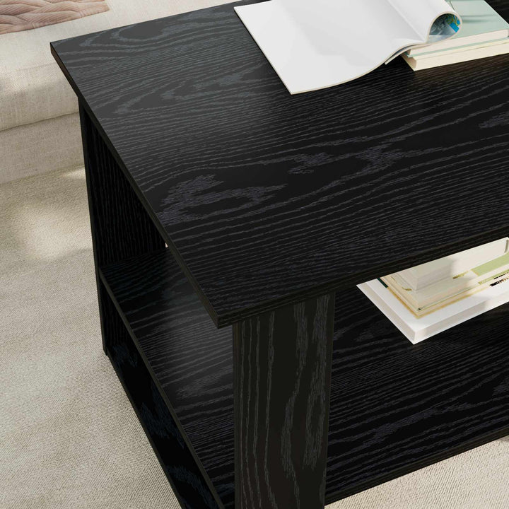 Sofabord Sort eg 72 x 50 x 50 cm Konstrueret træ