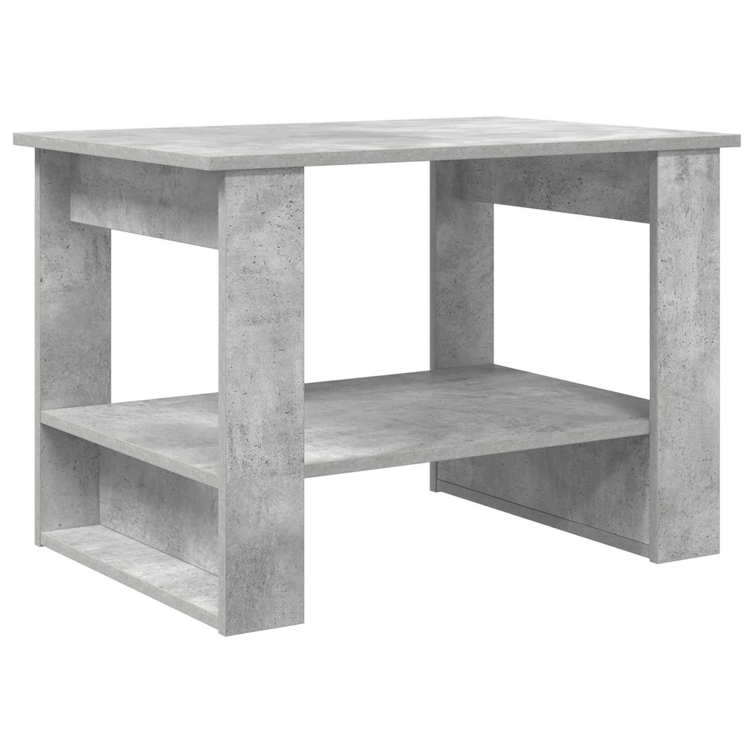 Sofabord Beton Grå 72 x 50 x 50 cm Konstrueret træ