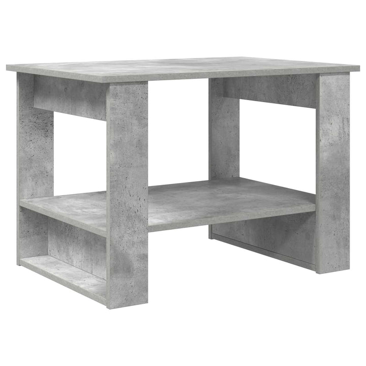 Sofabord Beton Grå 72 x 50 x 50 cm Konstrueret træ