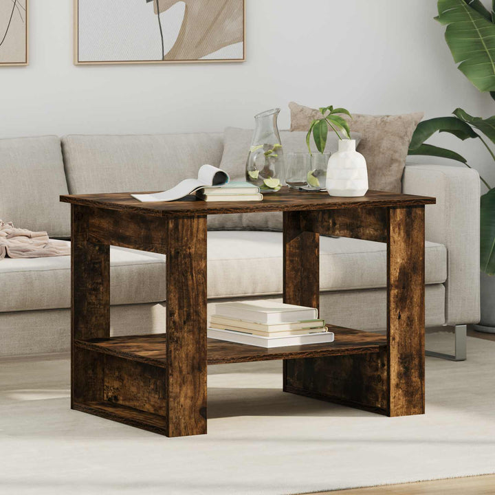 Sofabord Røget eg 72 x 50 x 50 cm Konstrueret træ
