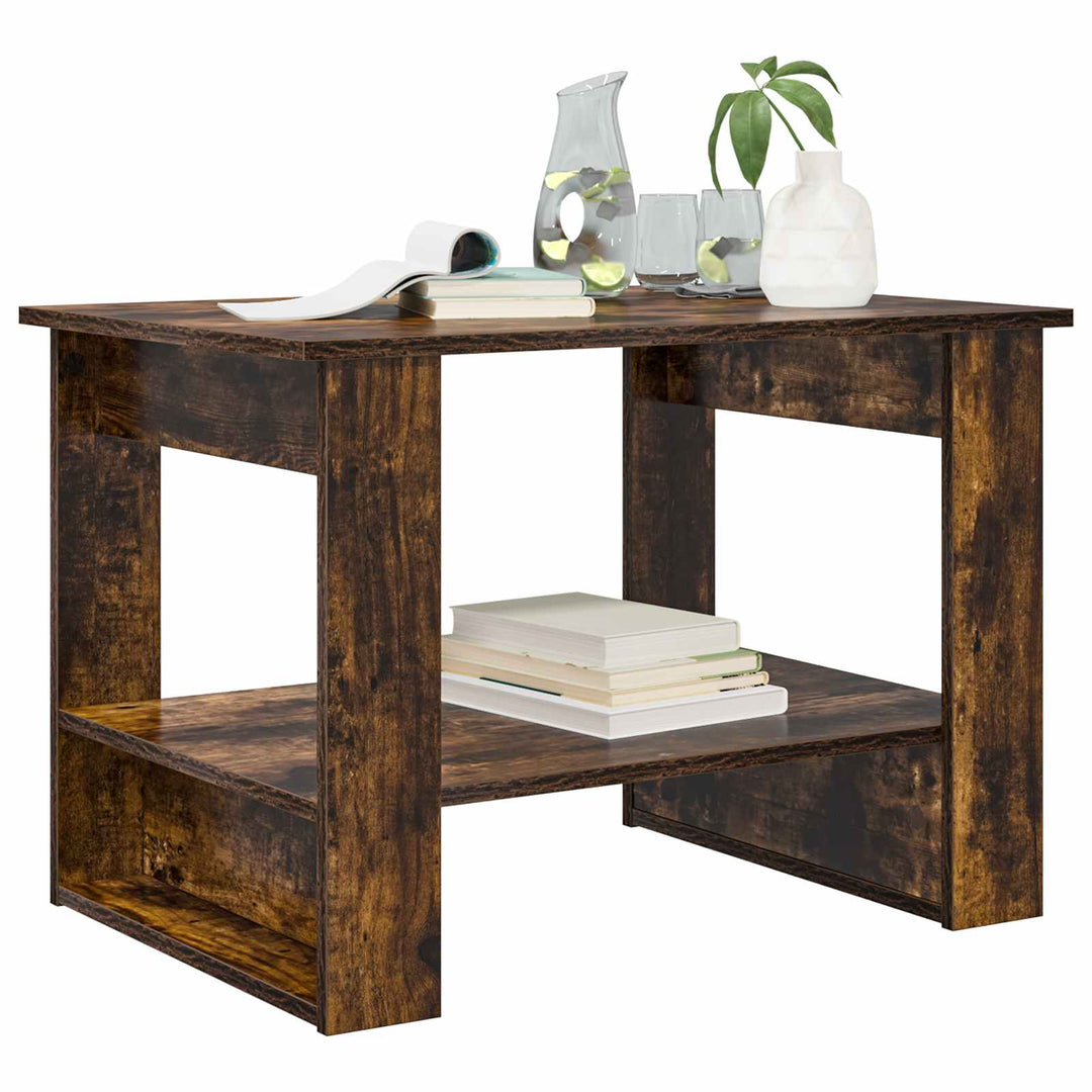 Sofabord Røget eg 72 x 50 x 50 cm Konstrueret træ