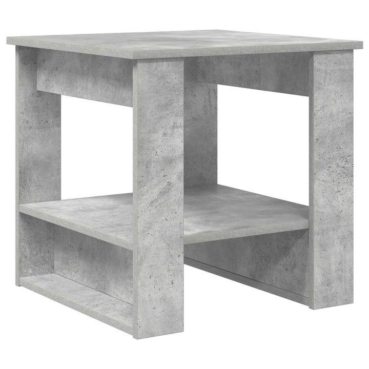 Sofabord Beton Grå 51 x 50 x 50 cm Konstrueret træ