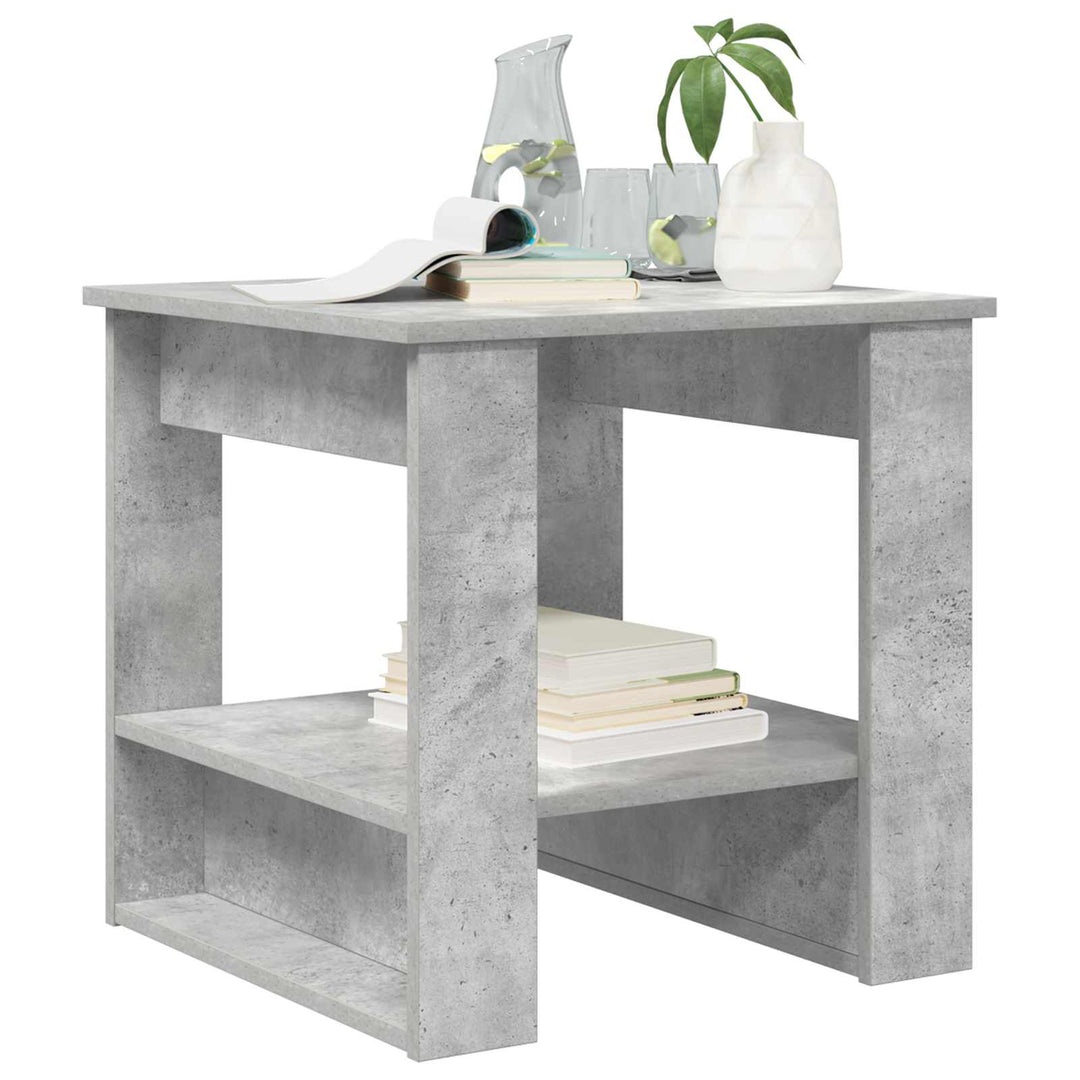 Sofabord Beton Grå 51 x 50 x 50 cm Konstrueret træ