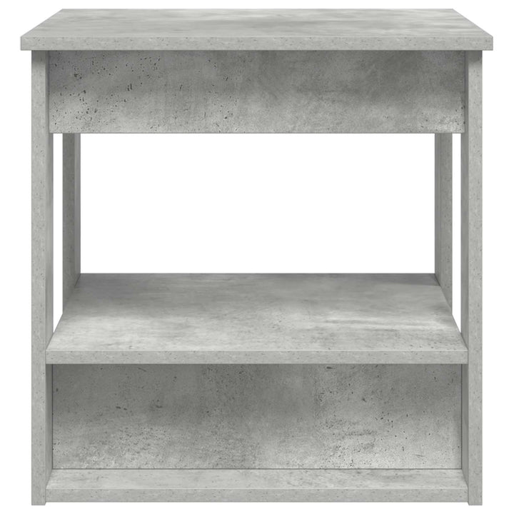 Sofabord Beton Grå 51 x 50 x 50 cm Konstrueret træ
