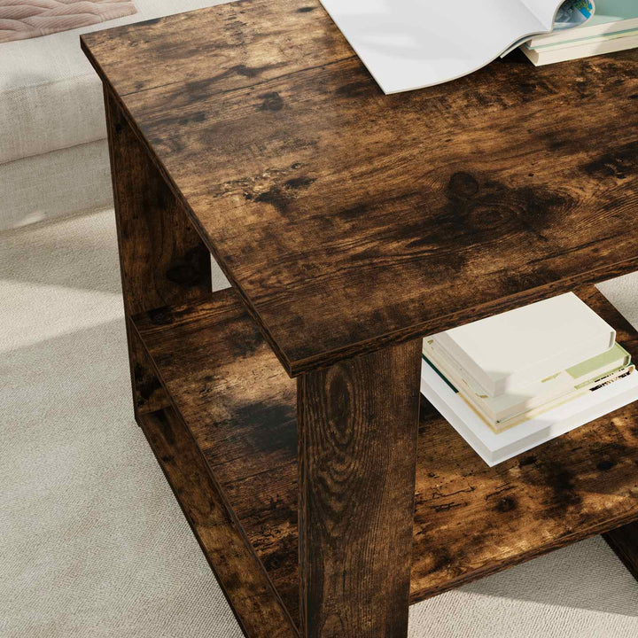 Sofabord Røget eg 51 x 50 x 50 cm Konstrueret træ