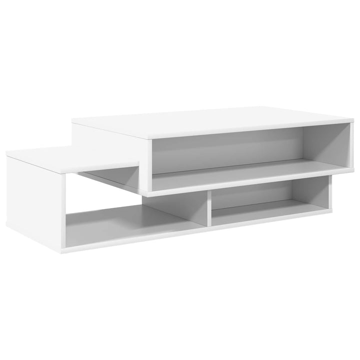 Sofabord Hvid 105 x 50 x 32,5 cm Konstrueret træ