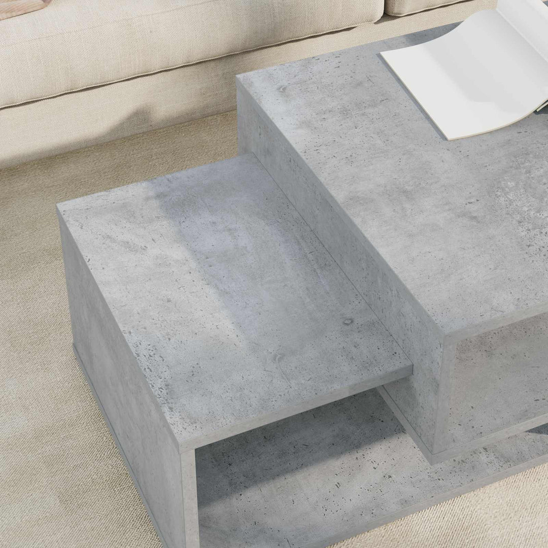 Sofabord Beton Grå 105 x 50 x 32,5 cm Konstrueret træ