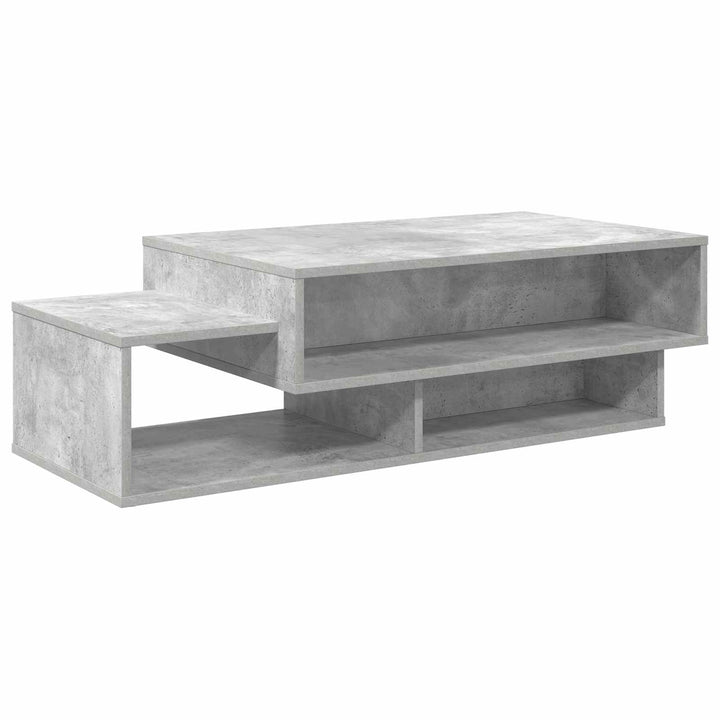 Sofabord Beton Grå 105 x 50 x 32,5 cm Konstrueret træ
