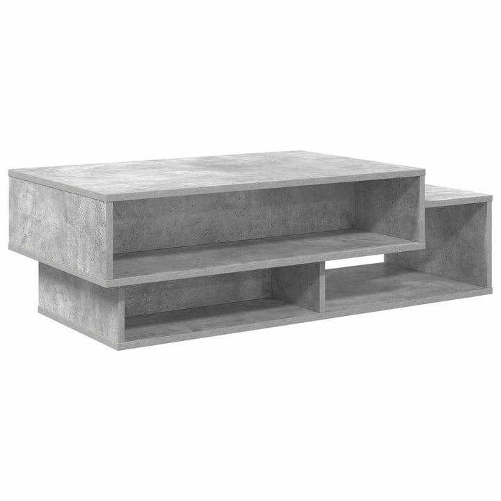 Sofabord Beton Grå 105 x 50 x 32,5 cm Konstrueret træ