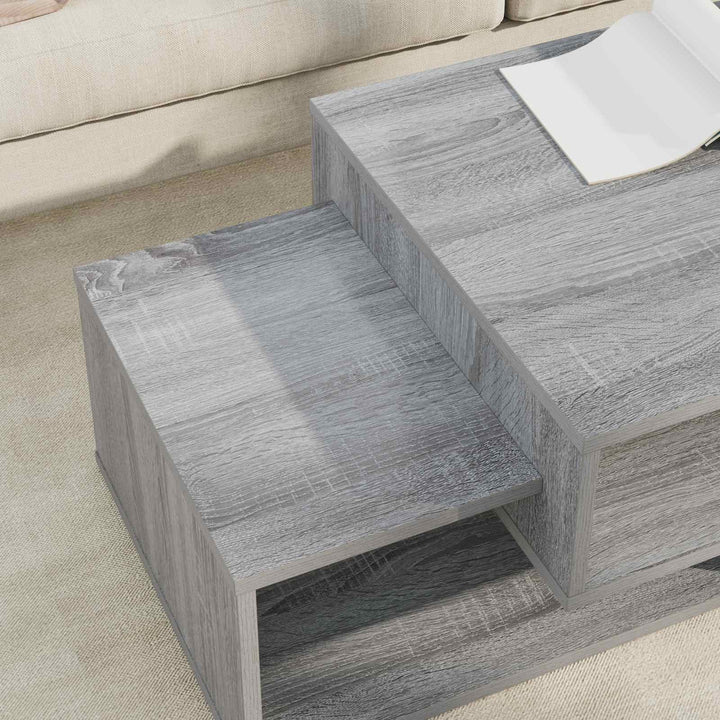 Sofabord Grå Sonoma 105 x 50 x 32,5 cm Konstrueret træ