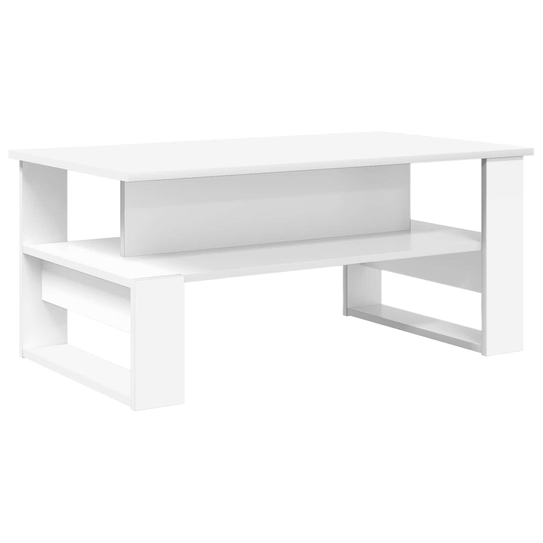 Sofabord Hvid 90 x 50 x 40 cm Konstrueret træ