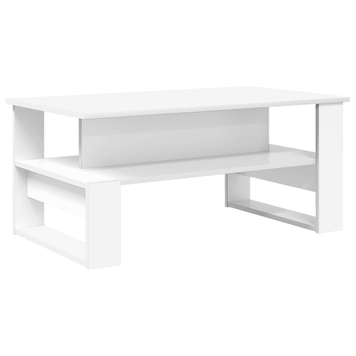 Sofabord Hvid 90 x 50 x 40 cm Konstrueret træ