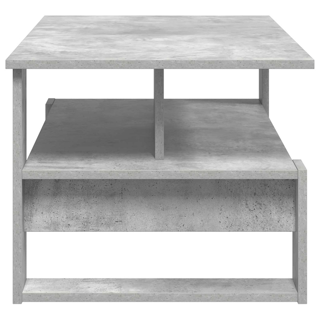 Sofabord Beton Grå 90 x 50 x 40 cm Konstrueret træ