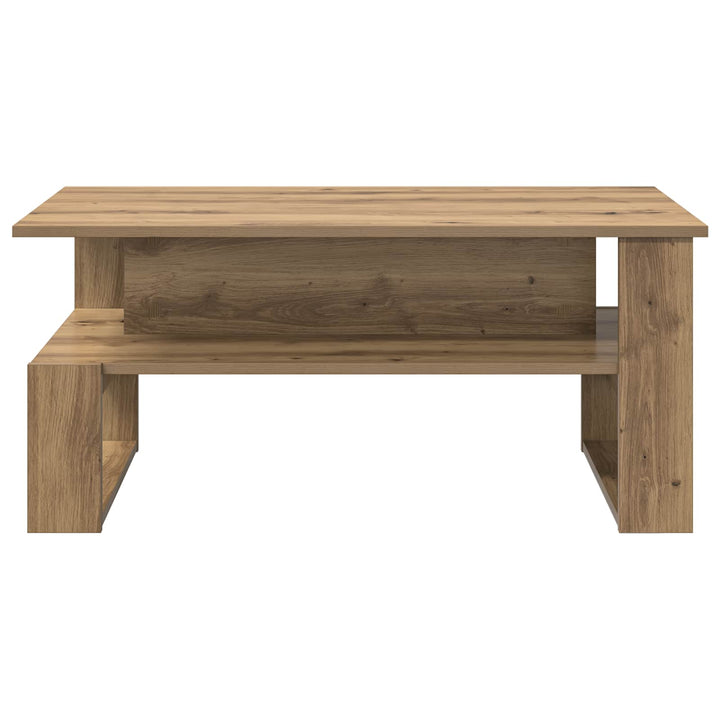 Sofabord Artisan Egetræ 90 x 50 x 40 cm Konstrueret træ