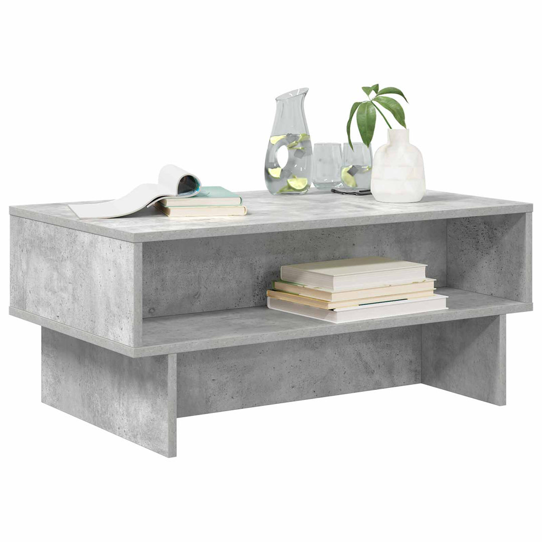 Sofabord Beton Grå 80 x 46 x 35 cm Konstrueret træ