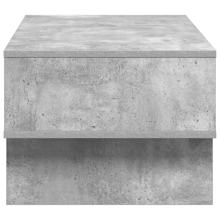 Sofabord Beton Grå 80 x 46 x 35 cm Konstrueret træ