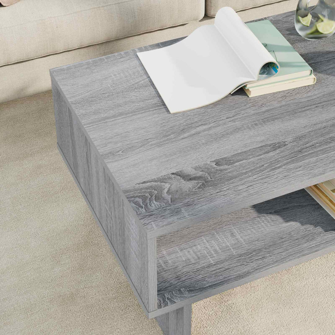 Sofabord Grå Sonoma 80 x 46 x 35 cm Konstrueret træ