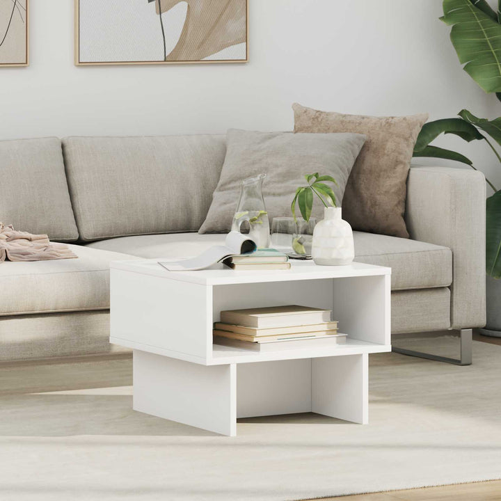 Sofabord Hvid 48 x 46 x 35 cm Konstrueret træ