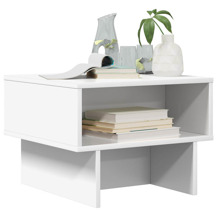 Sofabord Hvid 48 x 46 x 35 cm Konstrueret træ
