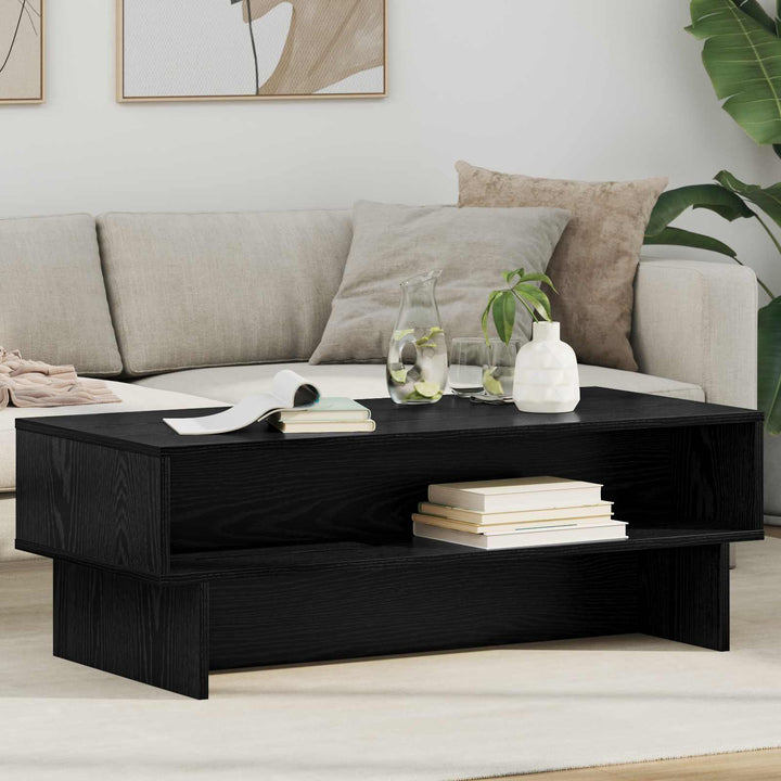 Sofabord Sort eg 100 x 46 x 35 cm Konstrueret træ