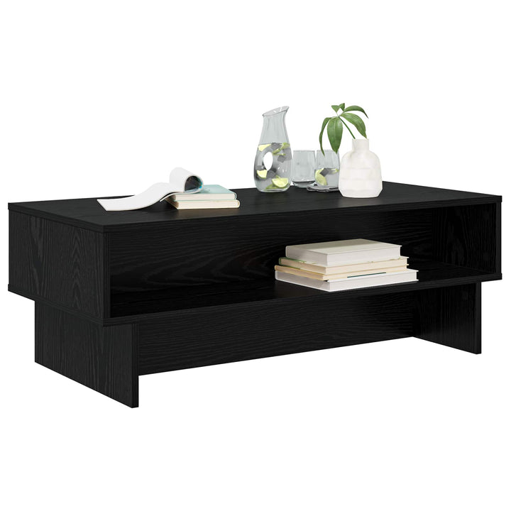 Sofabord Sort eg 100 x 46 x 35 cm Konstrueret træ