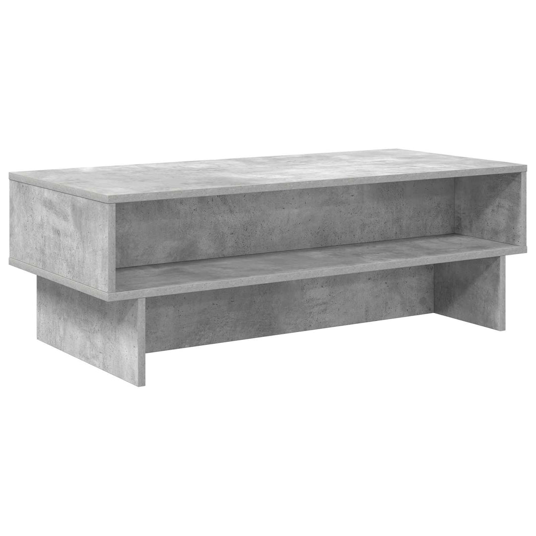 Sofabord Beton Grå 100 x 46 x 35 cm Konstrueret træ