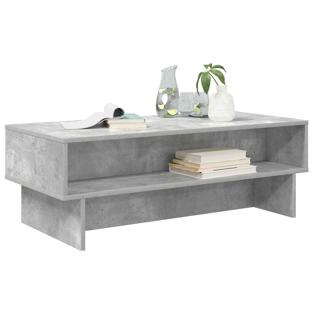 Sofabord Beton Grå 100 x 46 x 35 cm Konstrueret træ