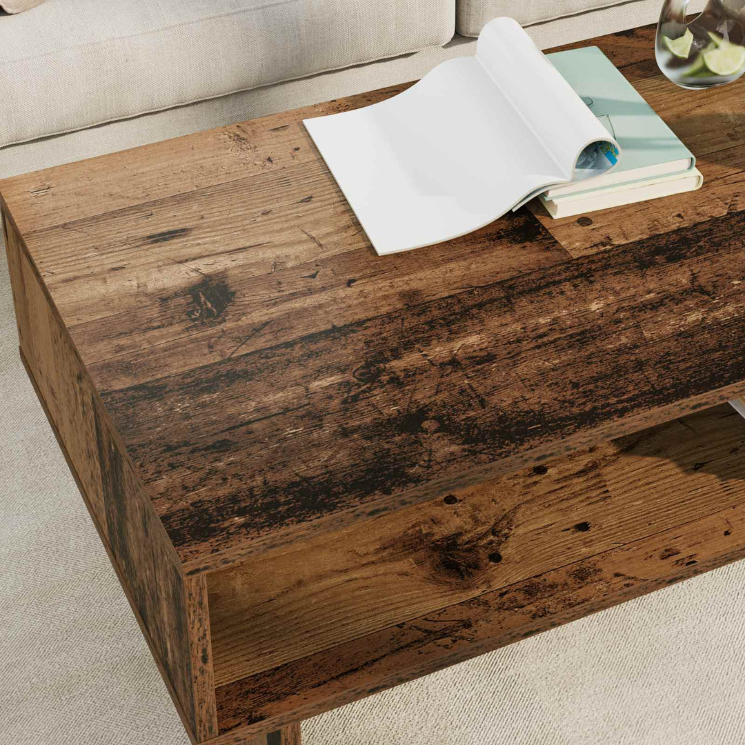 Sofabord Gammelt træ 100 x 46 x 35 cm Konstrueret træ