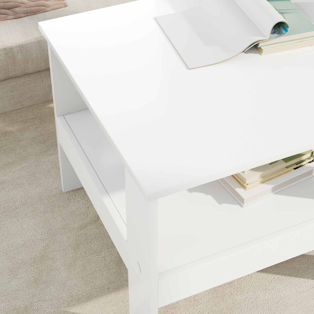Sofabord Hvid 57 x 55 x 45 cm Konstrueret træ