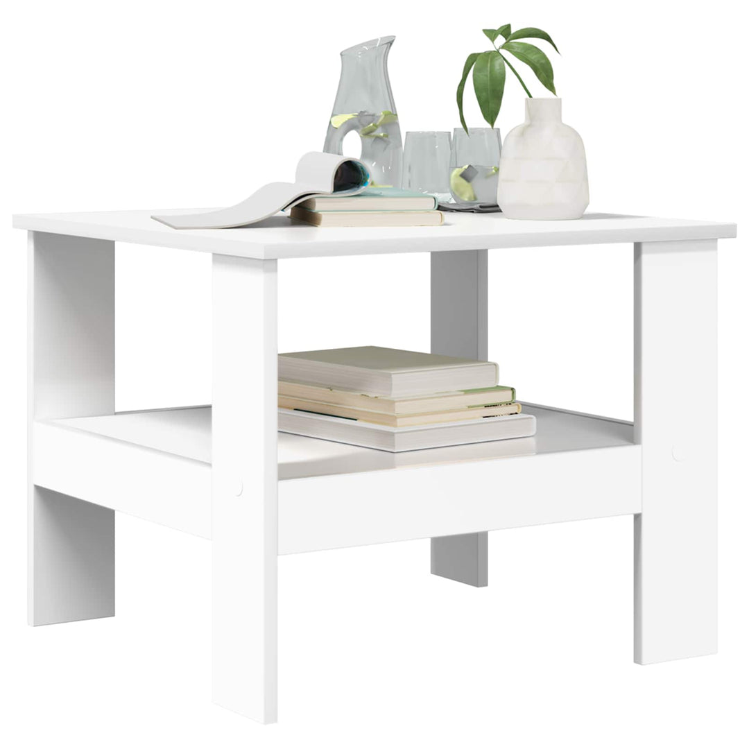Sofabord Hvid 57 x 55 x 45 cm Konstrueret træ