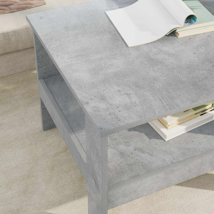 Sofabord Beton Grå 57 x 55 x 45 cm Konstrueret træ
