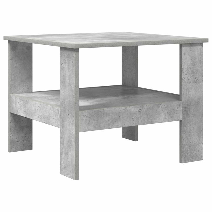 Sofabord Beton Grå 57 x 55 x 45 cm Konstrueret træ