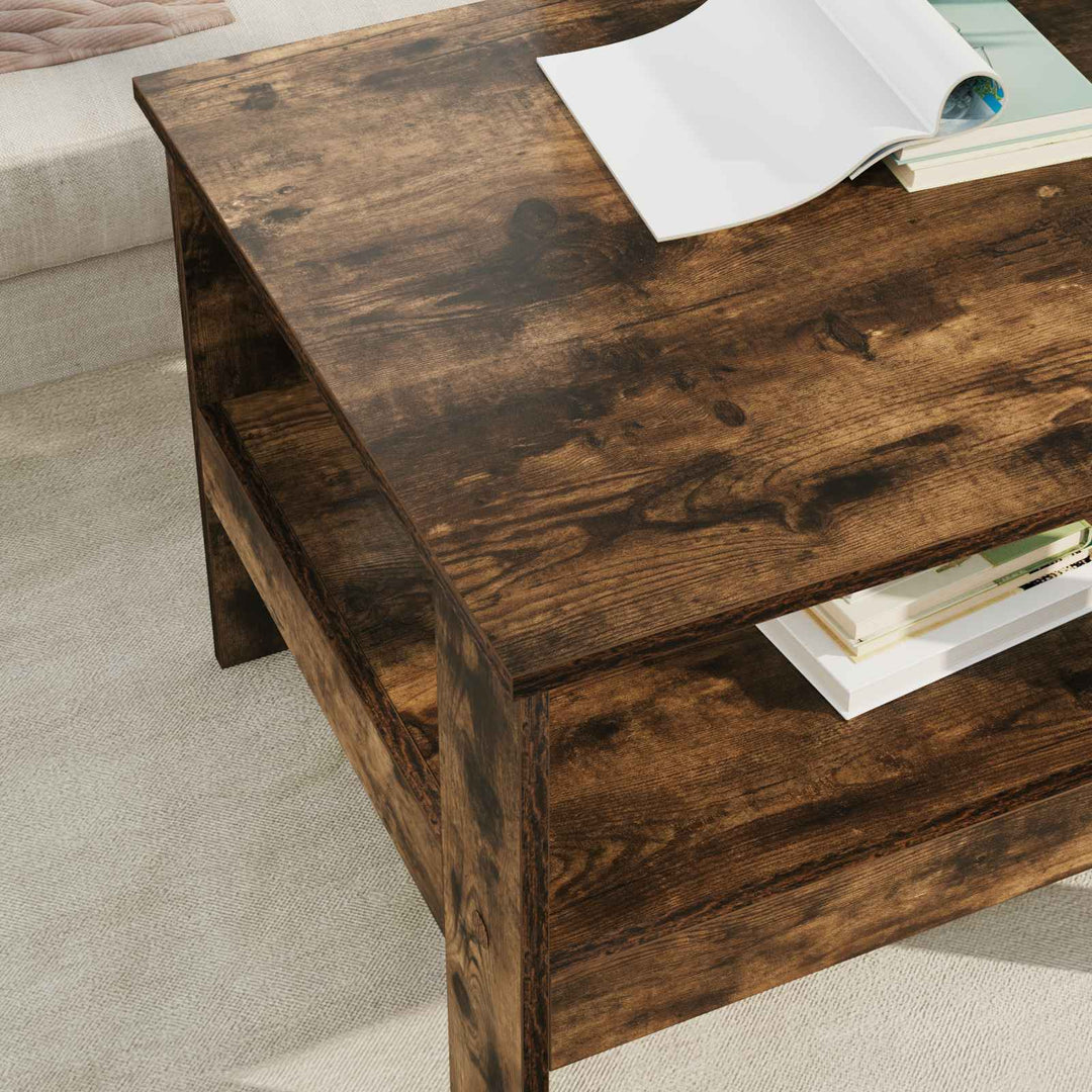 Sofabord Røget eg 57 x 55 x 45 cm Konstrueret træ