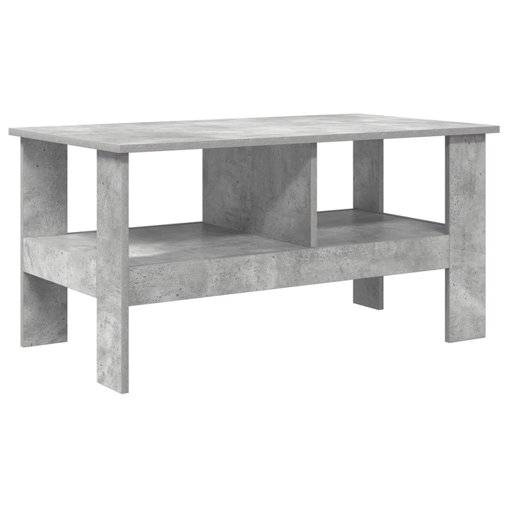 Sofabord Beton Grå 90 x 50 x 45 cm Konstrueret træ