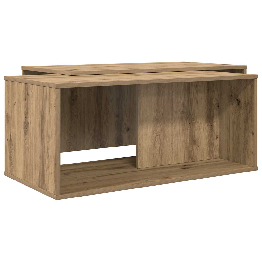 Kaffebord Sæt 2 pcs Artisan Egetræ 90 x 48 x 40 cm