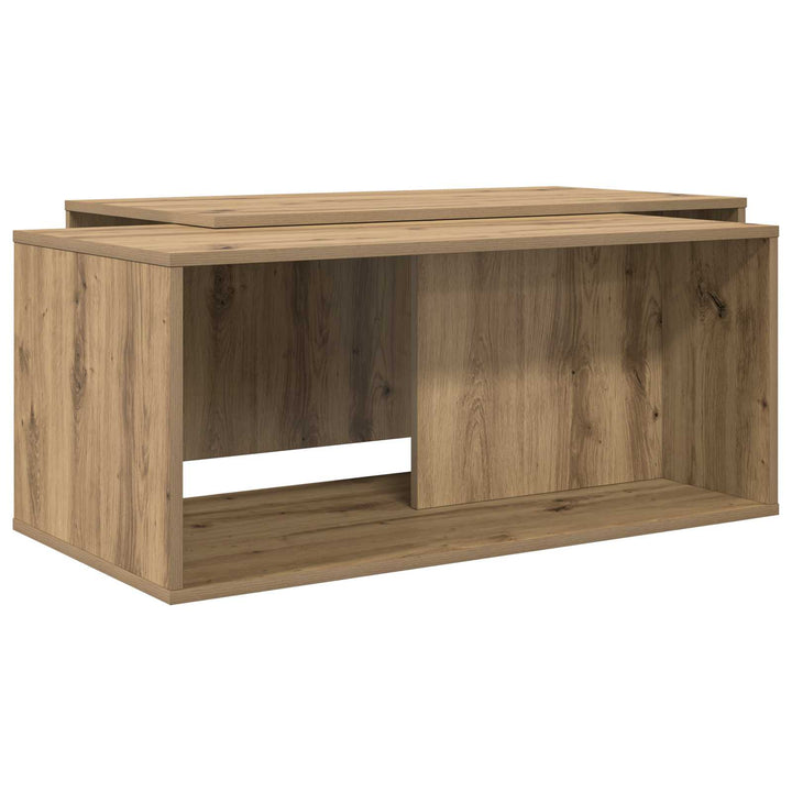 Kaffebord Sæt 2 pcs Artisan Egetræ 90 x 48 x 40 cm
