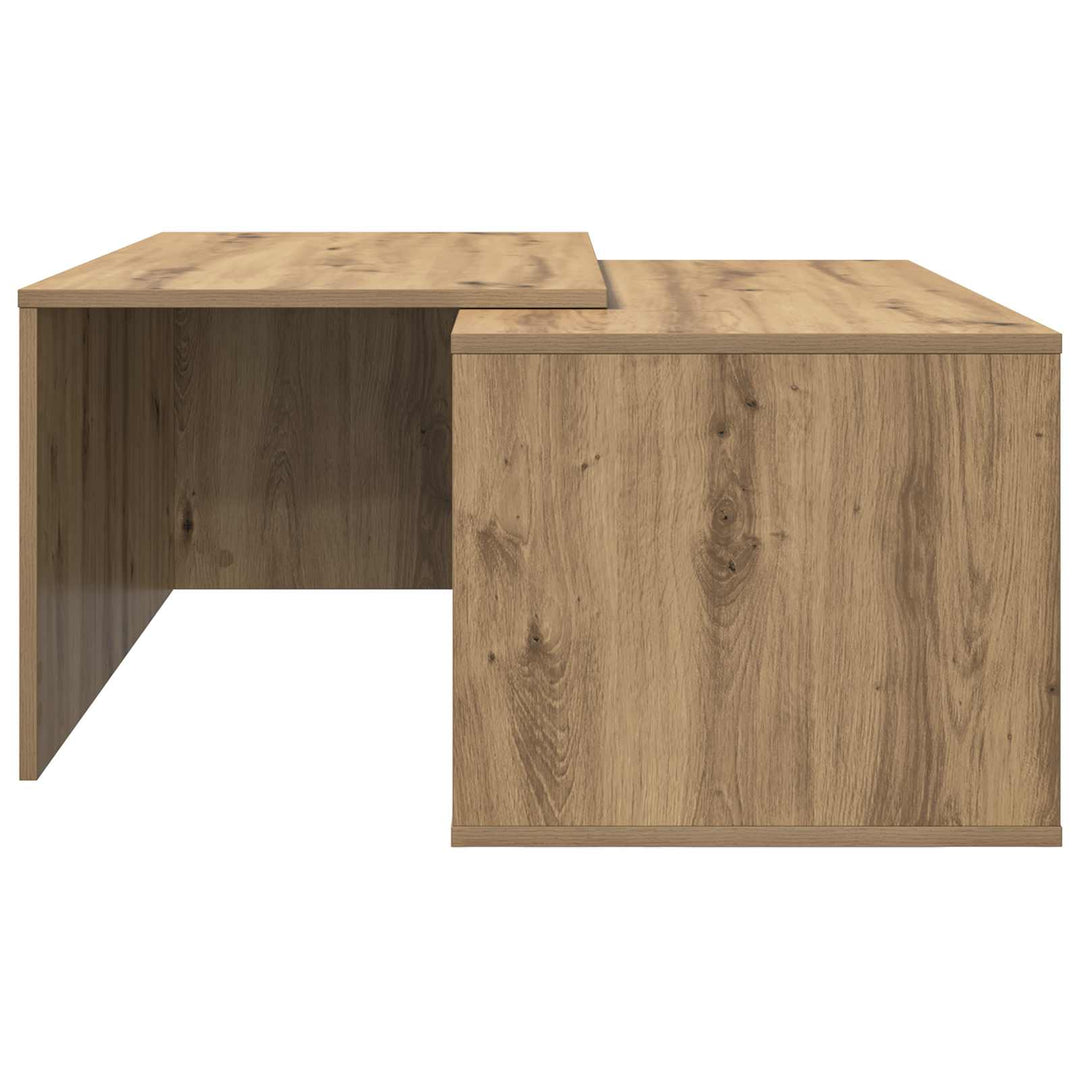 Kaffebord Sæt 2 pcs Artisan Egetræ 90 x 48 x 40 cm