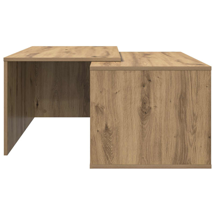 Kaffebord Sæt 2 pcs Artisan Egetræ 90 x 48 x 40 cm