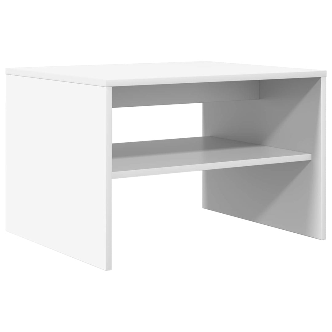 Sofabord Hvid 60 x 50 x 40 cm Konstrueret træ