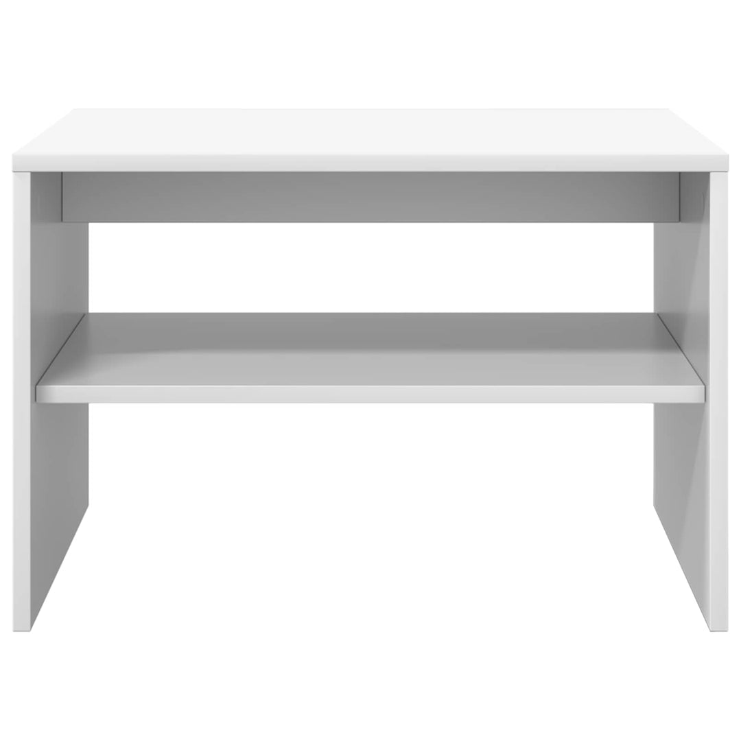 Sofabord Hvid 60 x 50 x 40 cm Konstrueret træ