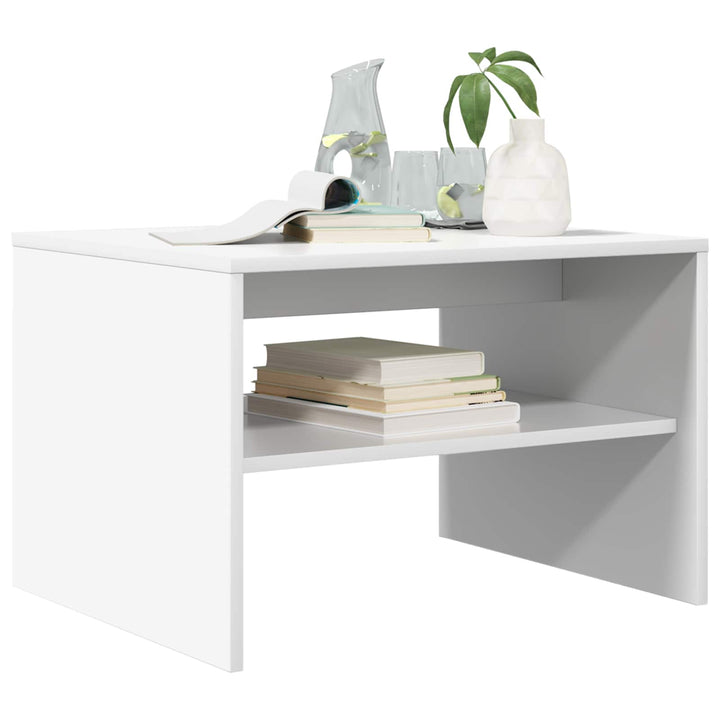Sofabord Hvid 60 x 50 x 40 cm Konstrueret træ