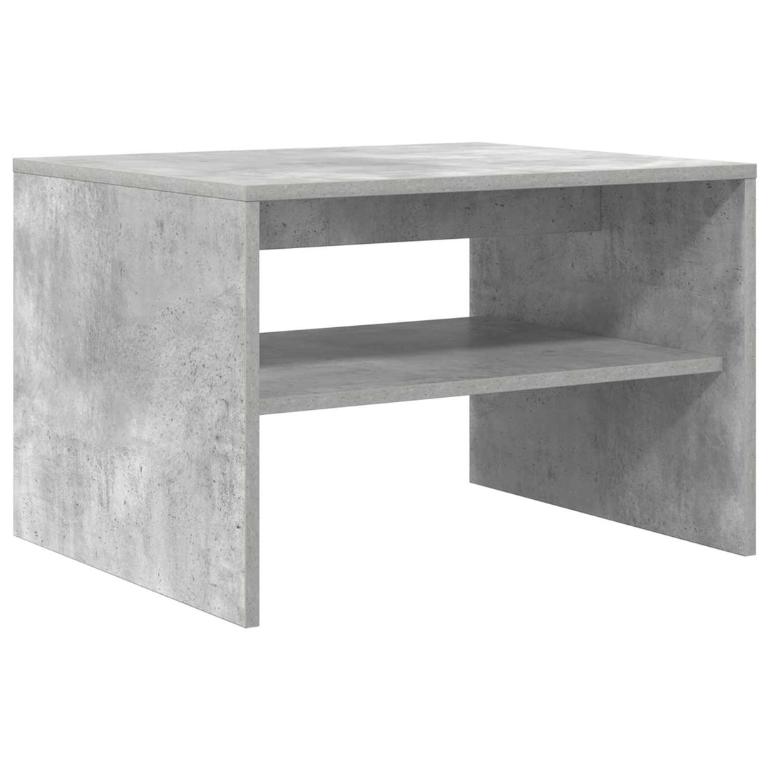 Sofabord Beton Grå 60 x 50 x 40 cm Konstrueret træ