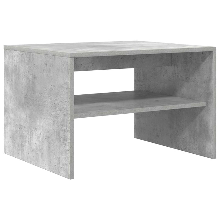 Sofabord Beton Grå 60 x 50 x 40 cm Konstrueret træ