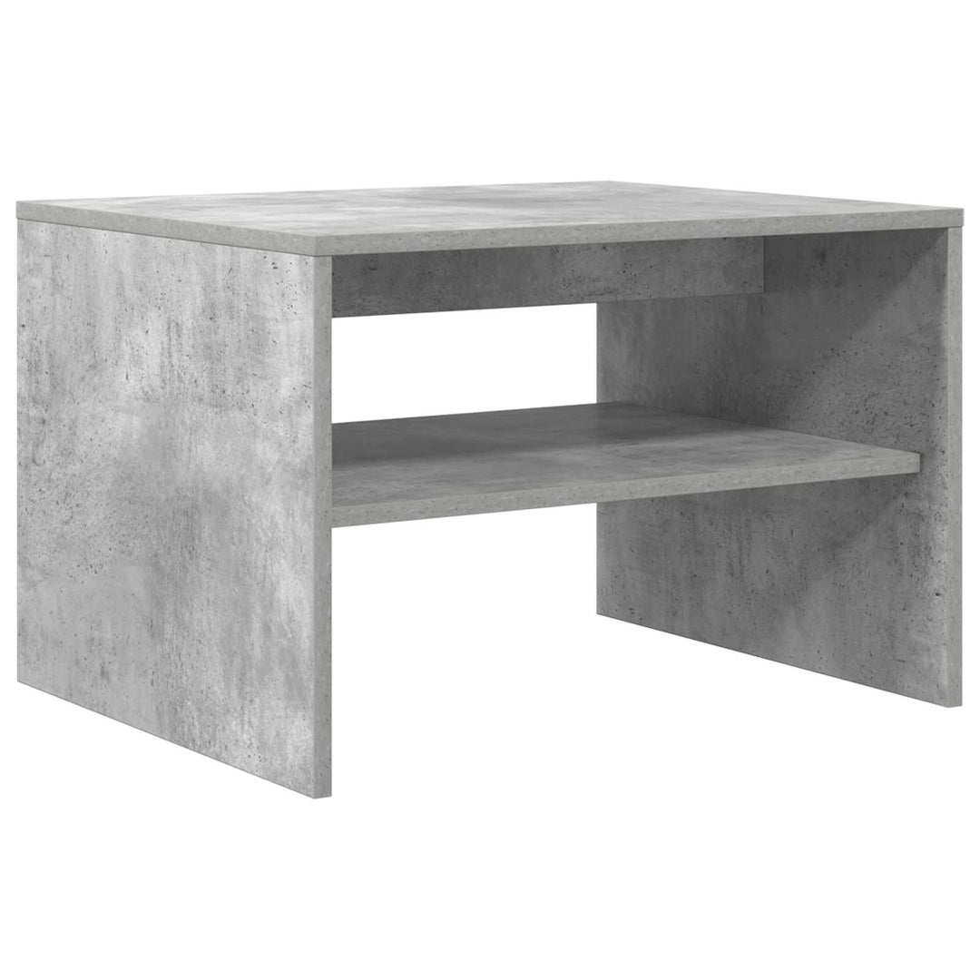 Sofabord Beton Grå 60 x 50 x 40 cm Konstrueret træ
