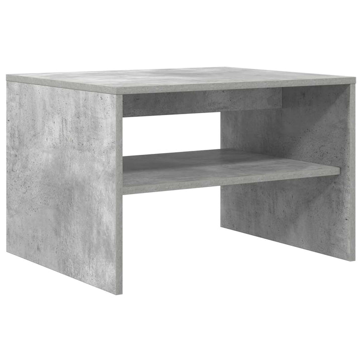 Sofabord Beton Grå 60 x 50 x 40 cm Konstrueret træ
