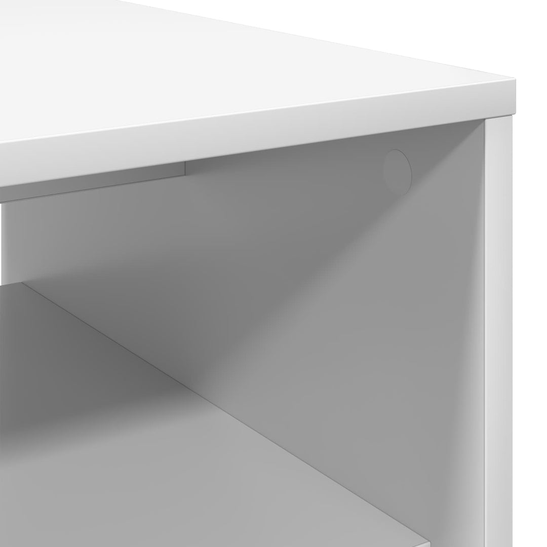 Sofabord Hvid 80 x 50 x 40 cm Konstrueret træ