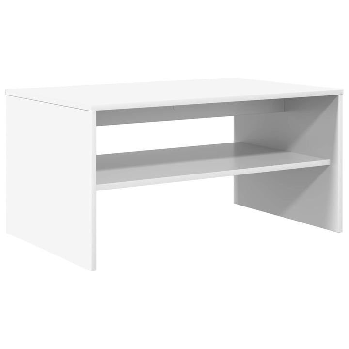 Sofabord Hvid 80 x 50 x 40 cm Konstrueret træ