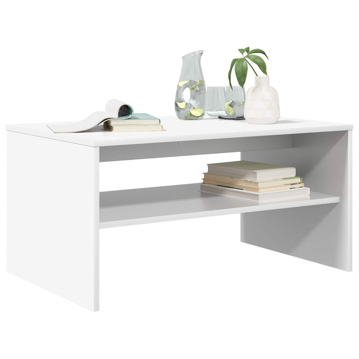 Sofabord Hvid 80 x 50 x 40 cm Konstrueret træ