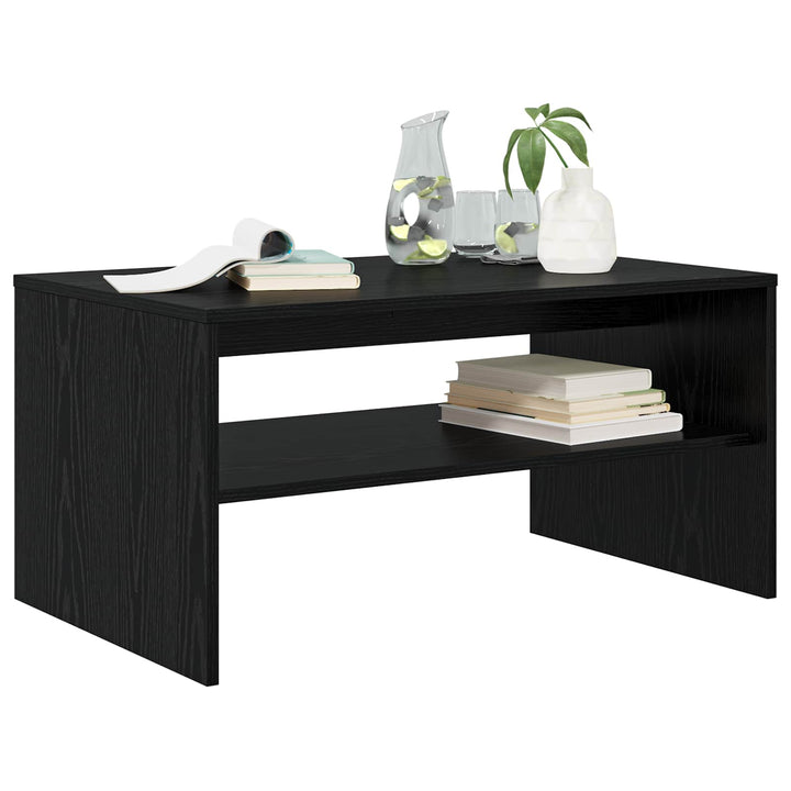 Sofabord Sort eg 80 x 50 x 40 cm Konstrueret træ