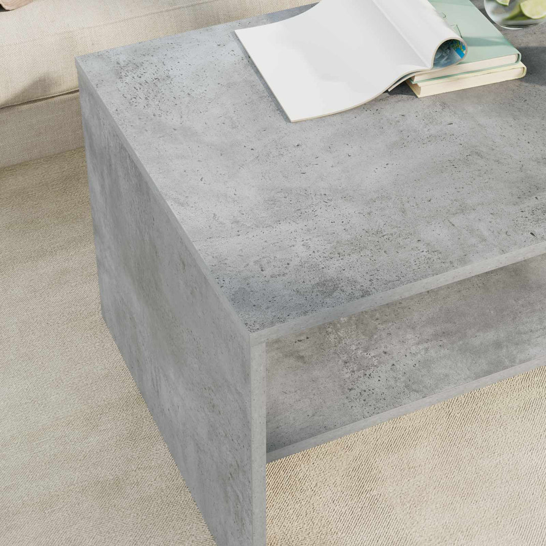Sofabord Beton Grå 80 x 50 x 40 cm Konstrueret træ
